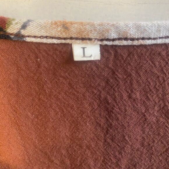 Poly Cotton Spicy Top Sz L - Picture 5 of 5